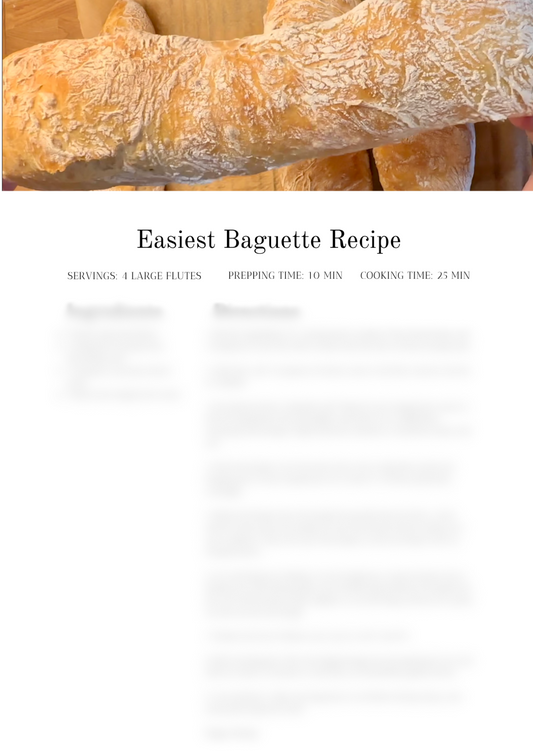 Easiest Baguette Recipe
