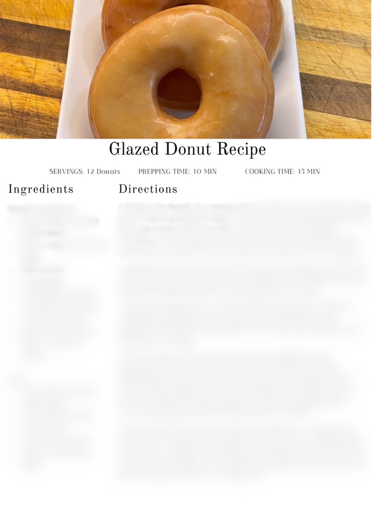 Glazed Donut Recipe
