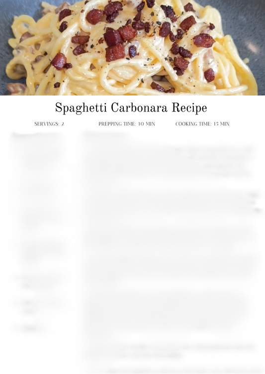 Spaghetti Carbonara Recipe