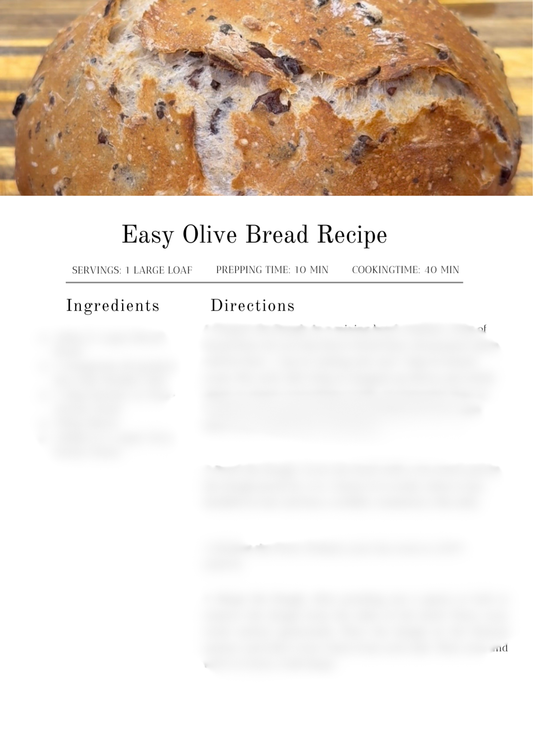 Easy Olive Bread